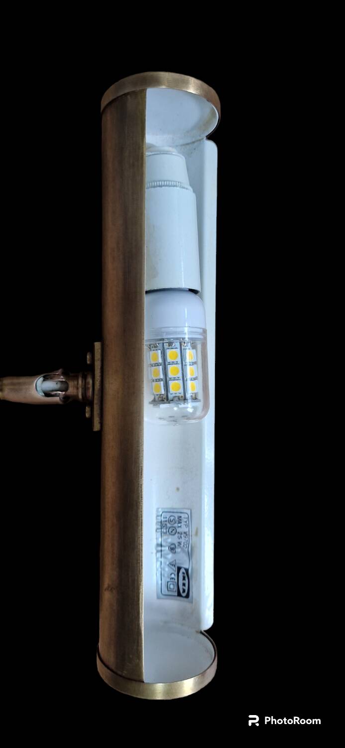 Vintage 80s brass picture light Ikea