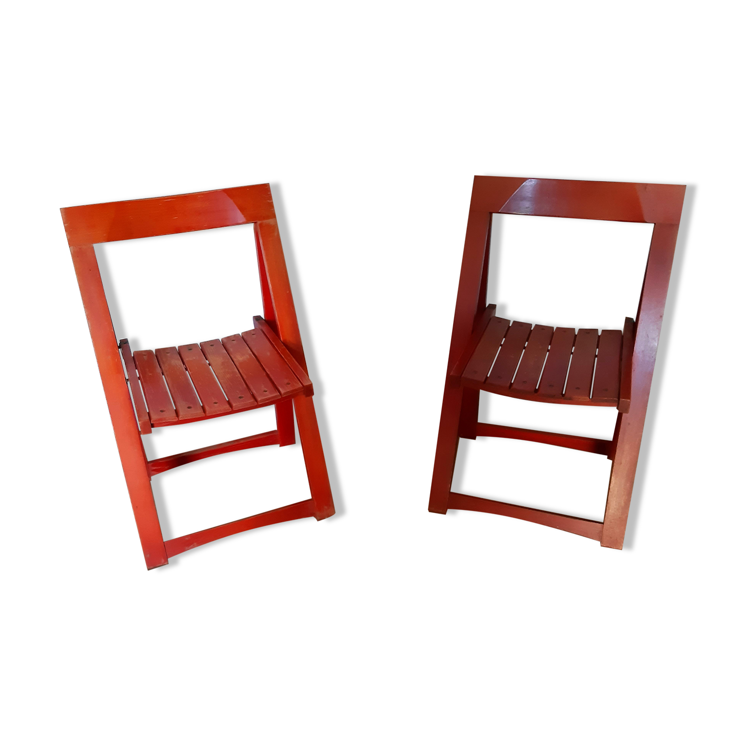 Pair of folding chairs, 60s