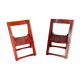 Pair of folding chairs, 60s