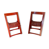 Pair of folding chairs, 60s