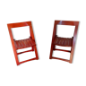 Pair of folding chairs, 60s