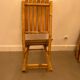 Suite of 6 folding bamboo chairs