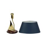 Brass Sailboat Table Lamp Maritime Lamp Hollywood Regency