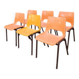 Set of 6 nursery children's chairs