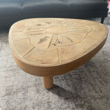 Vintage coffee table signed Barrois
