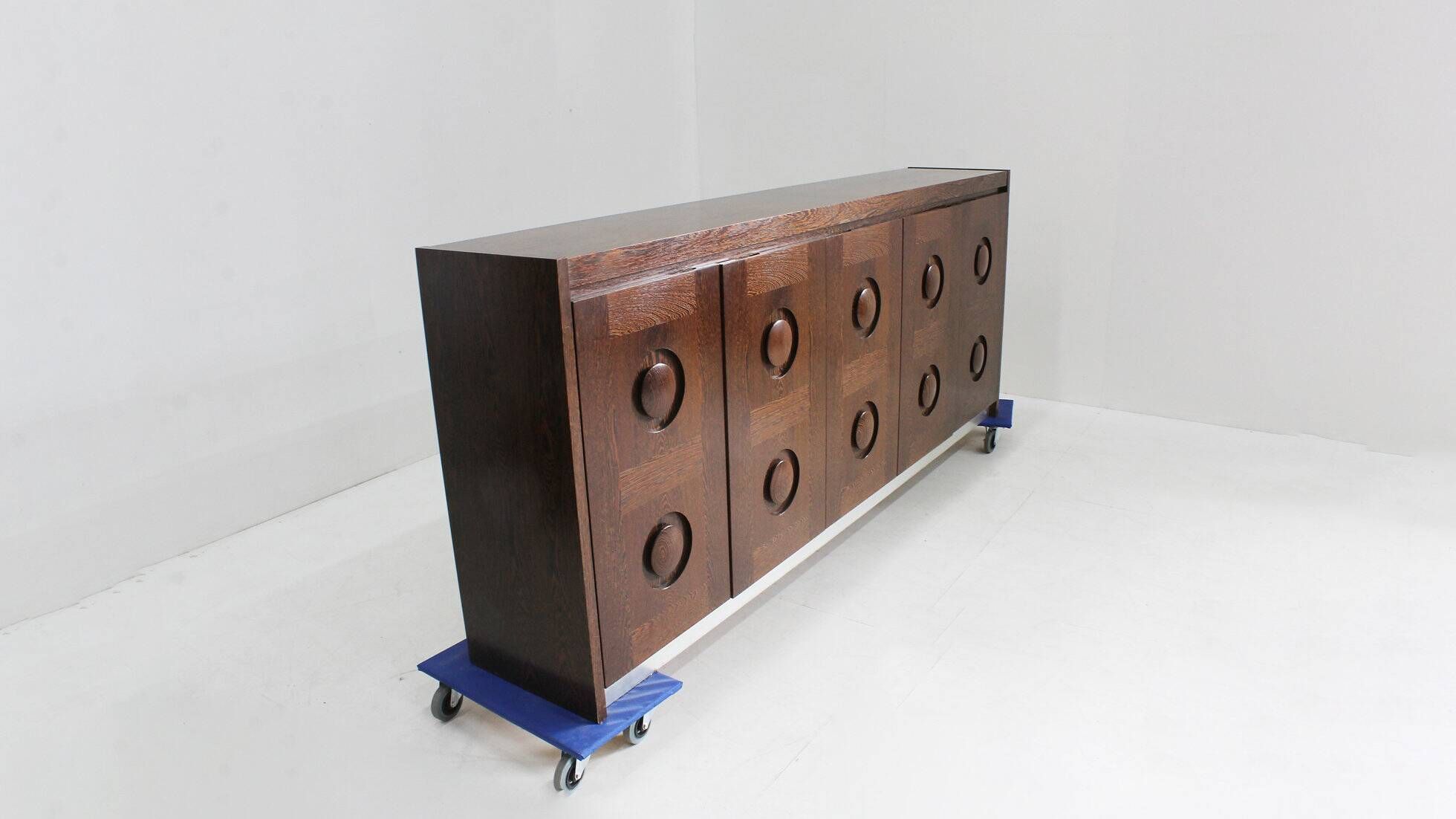 Vintage brutalist sideboard 1970s