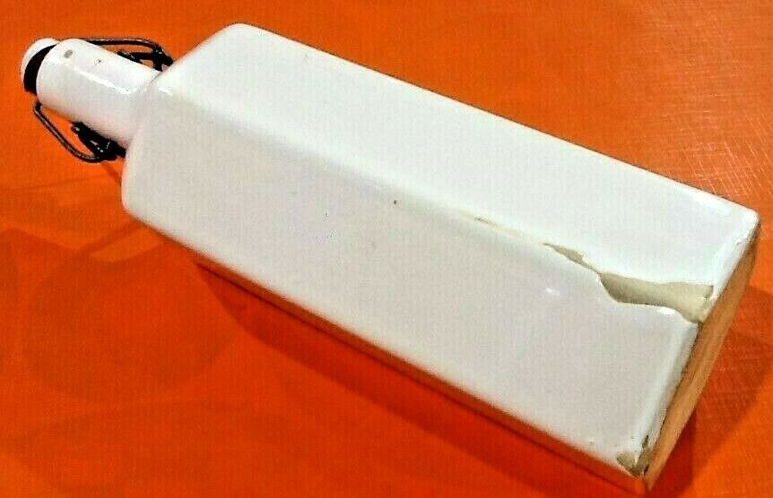 Old bottle / bottle enamelled Sandstone Mechanical clasp