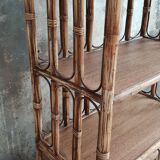 Vintage bamboo shelf
