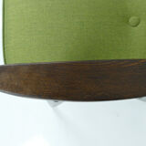 Restored vintage green lounge armchair from 60's