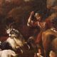 Great 18th century painting, pastoral scene with classical ruins