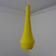 Yellow Teardrop Glass Ceiling Lamp from Holmegaard, Denmark, 1960s