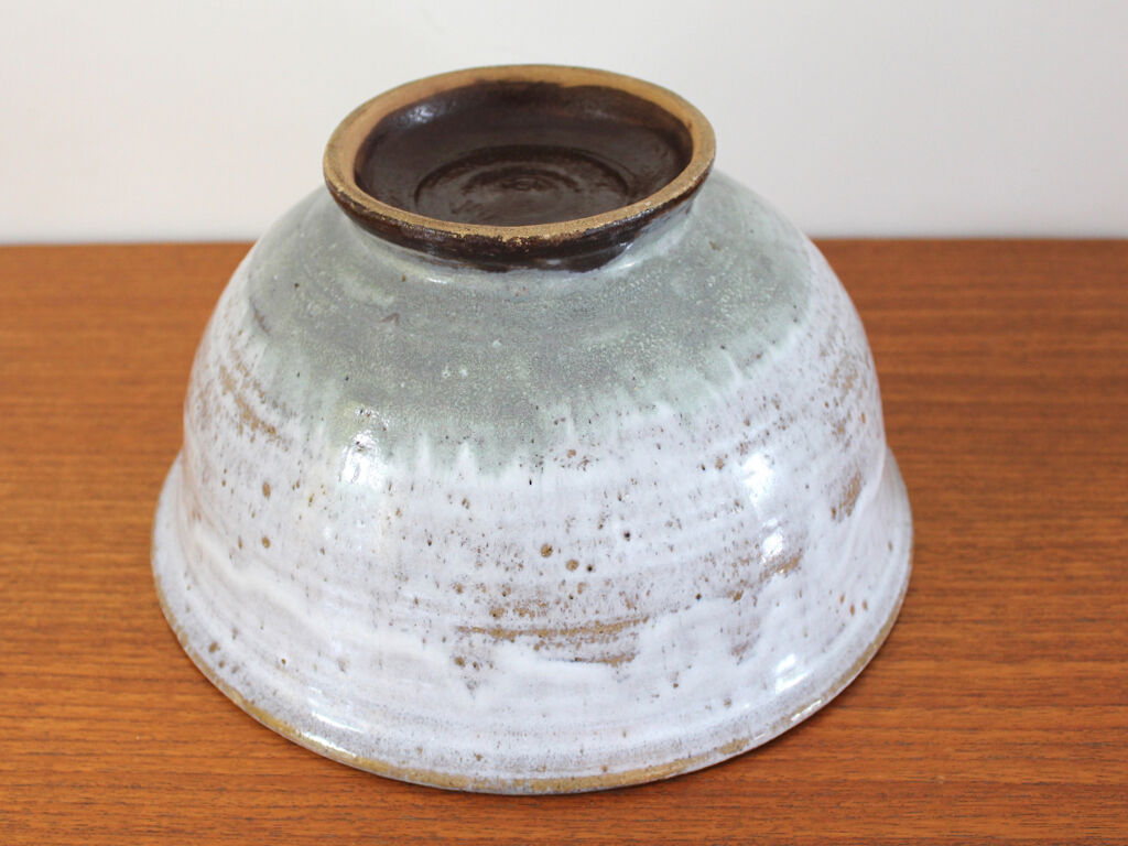 Vintage enamelled sandstone salad