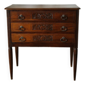 Commode en noyer massif début XXème
