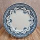 Antique flat plate Creil & Montereau "garlands" blue decoration