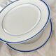 2 antique porcelain dessert plates in the Empire style, 19th century