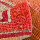 3x12 Turkish Runner Faded Pink & Grey Turkish Wool Runner Rug, 96x352Cm