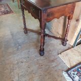 Table bureau en acajou copie de style Louis XIV du  XXèm