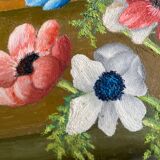 Old painting bouquet of anemones
