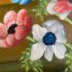 Tableau ancien bouquet d’anémones