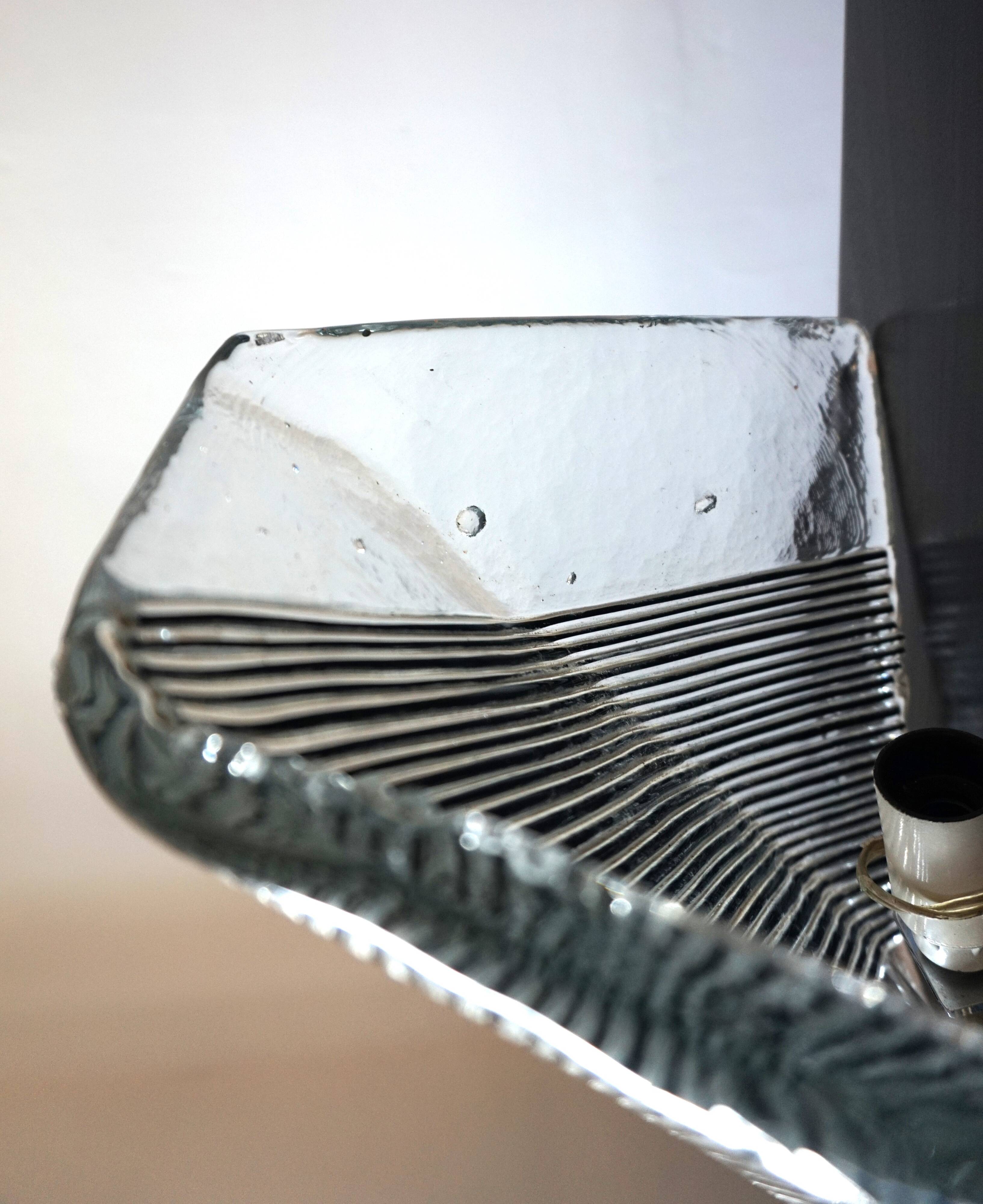 Applique en verre de Murano glacé Vetri, 1970