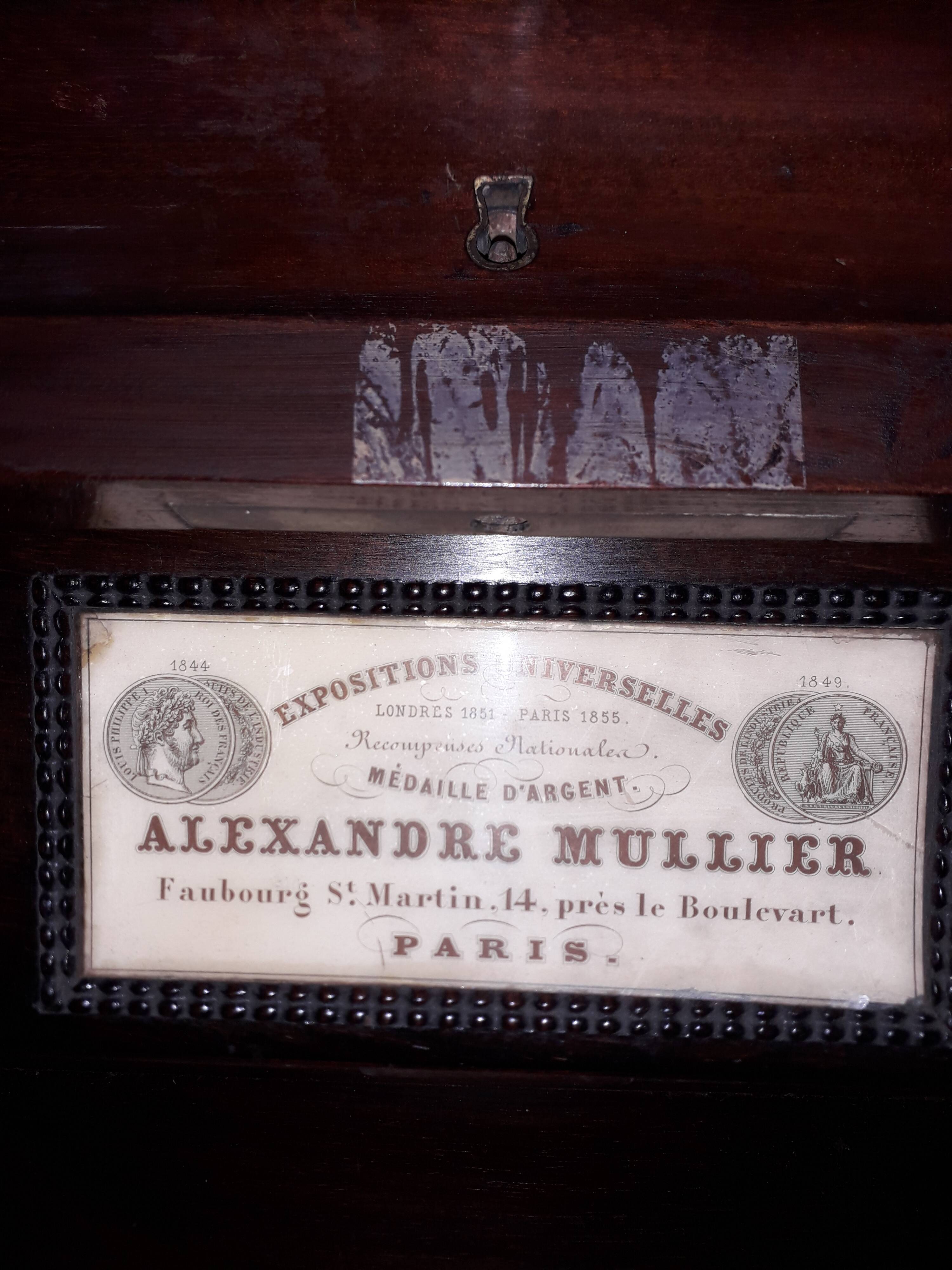 Original mahogany console