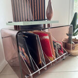 Table basse/meuble vinyles M. Dumas Roche Bobois vintage
