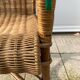 Fauteuil en osier vintage