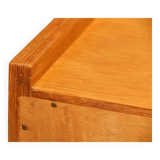 Mini commode 3 tiroirs chêne clair 1950