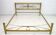 Mid-Century Modern Gilded and Satin Brass Double Bed, 1970
