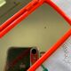 Miroir triptyque plastique orange