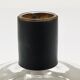 Vase Carafe Carl Aubock II with Black Leather Top, Midcentury, Austria, 1950s