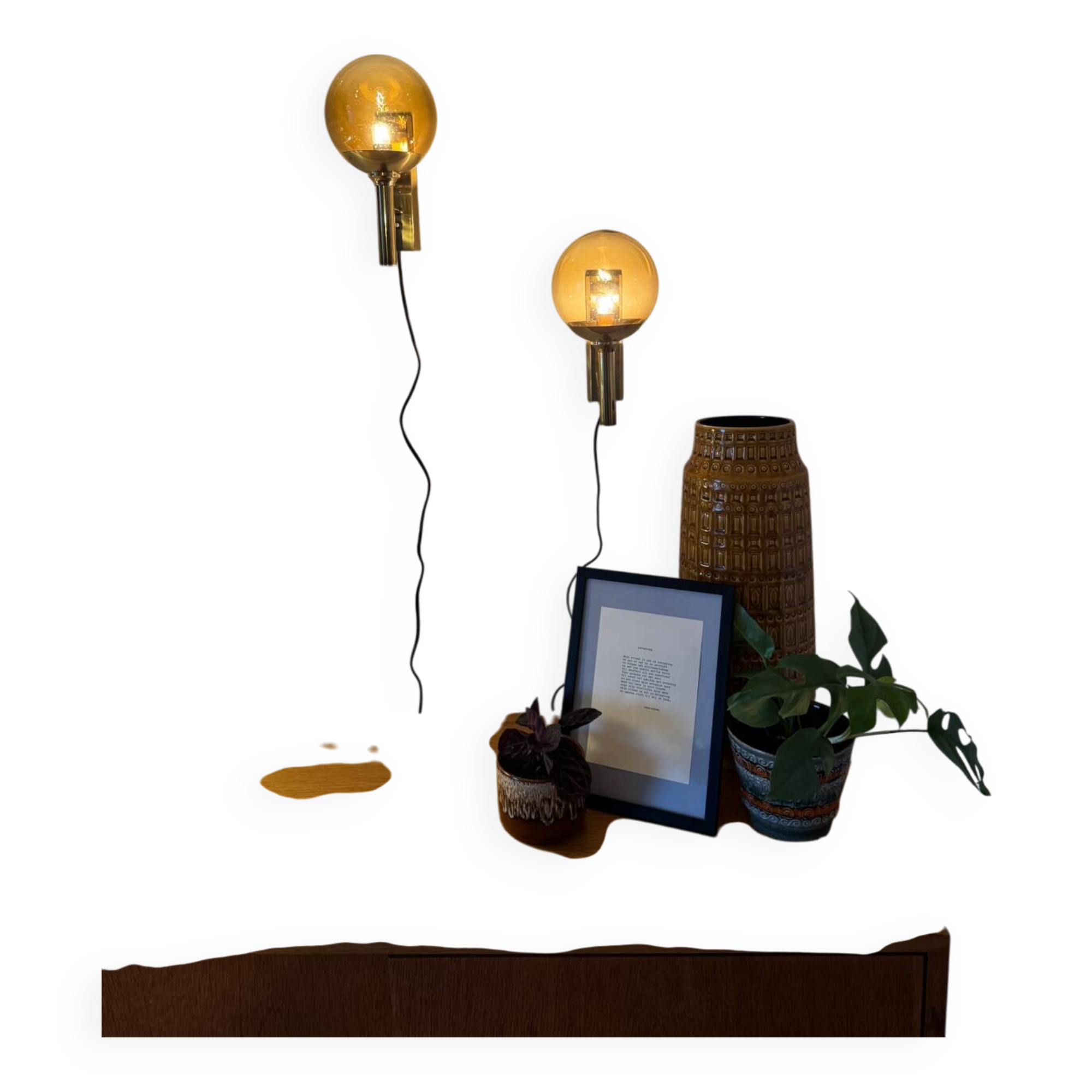 Set of 2 Mejlstrøm Belysning Model 803 Wall Lamps