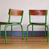 Pair small school chairs