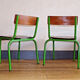 Paire petites chaises école
