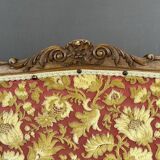 Écran de cheminée en bois et tapisserie, XIXème siècle