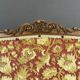 19th Century Wooden Fireplace Screen With Tapestry