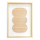 Tableau abstrait relief en bois découpé signé eawy