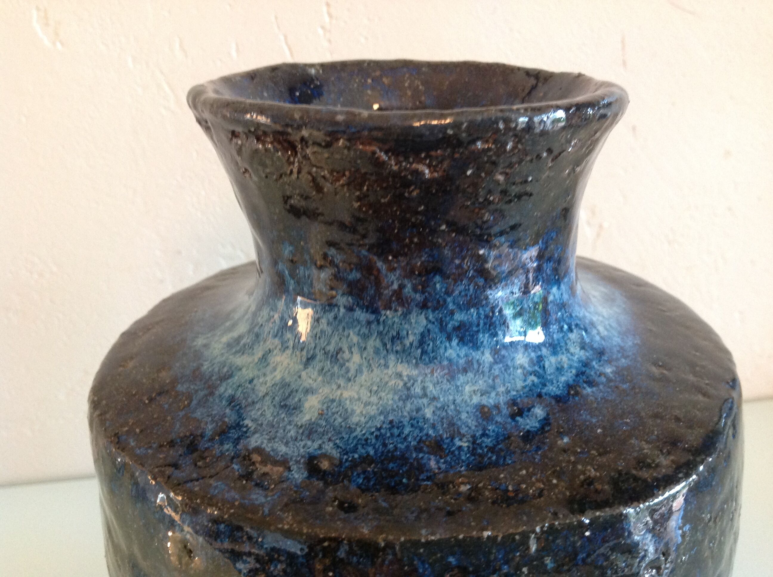 Blue ceramic vase 60/70