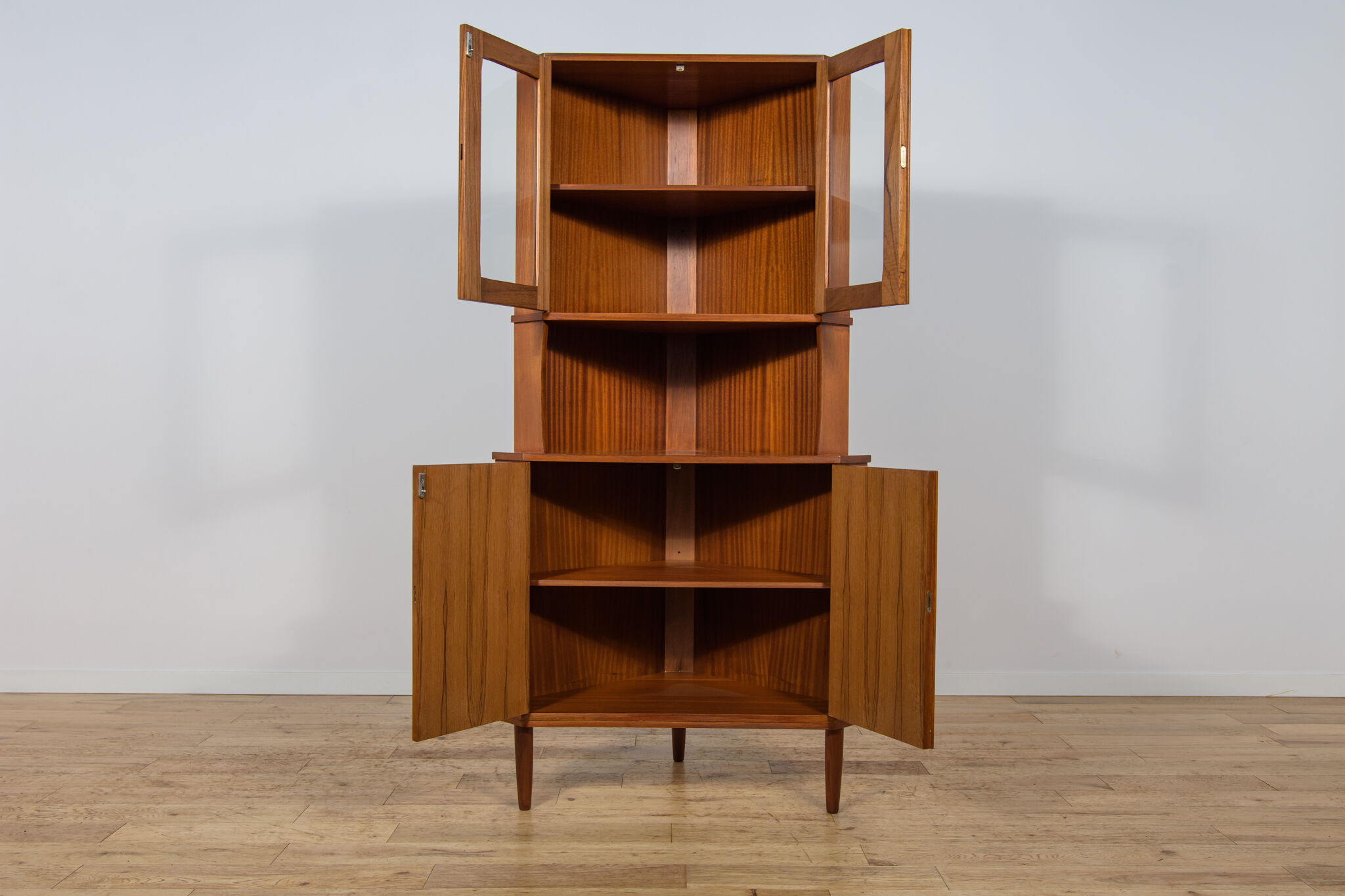 Mid-Century Modern Teak Corner Cabinet, Denmark, 1960s