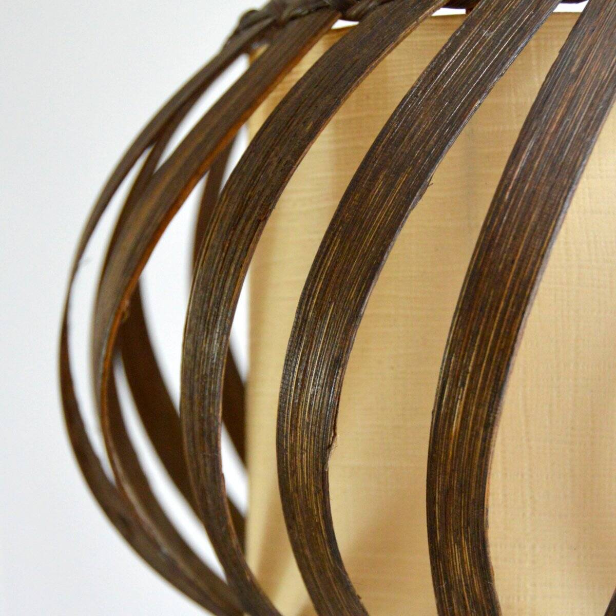 Louis Sognot bedside lamp in vintage rattan 1950