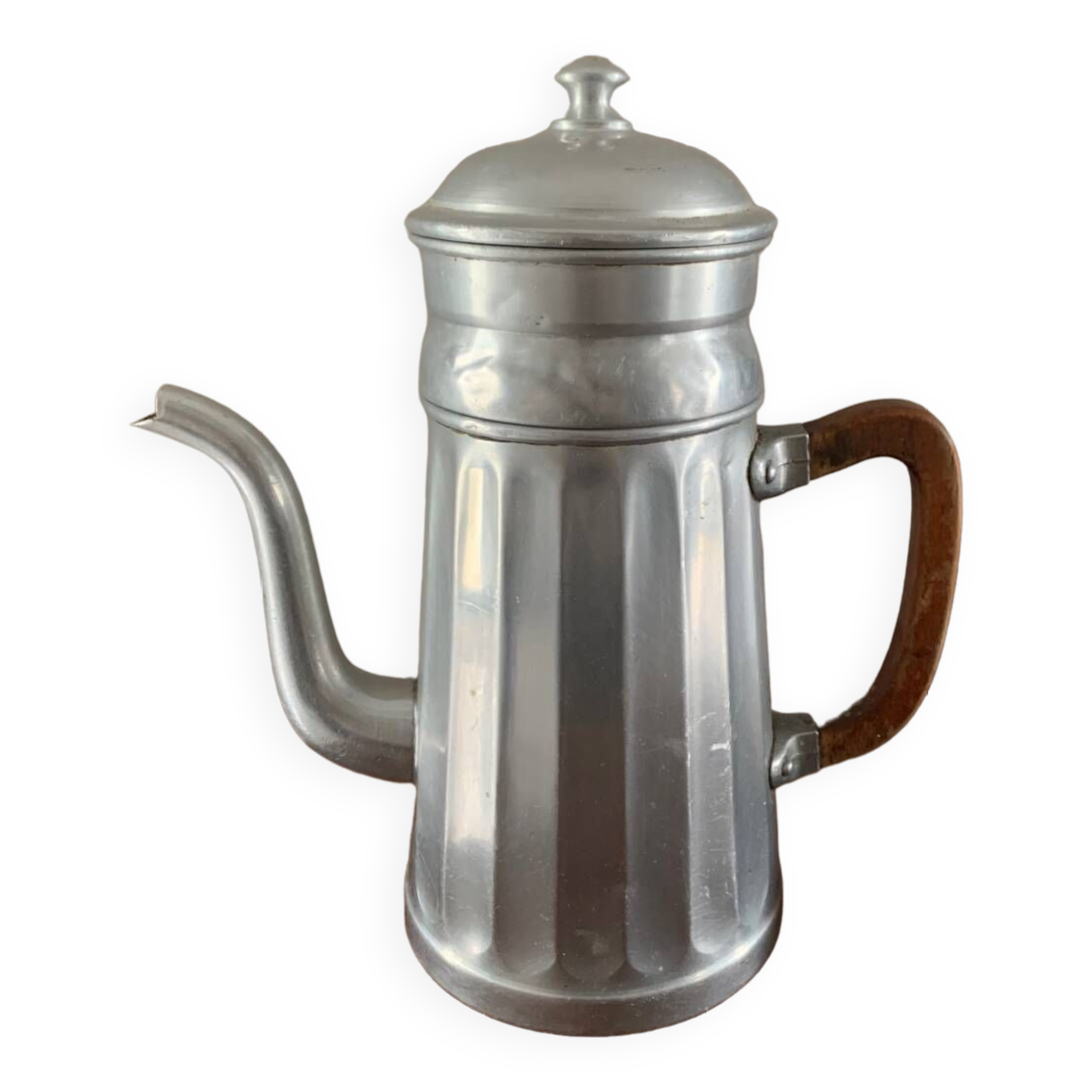 Vintage aluminum coffee maker