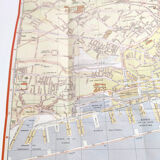 Vintage map of Marseille 1970