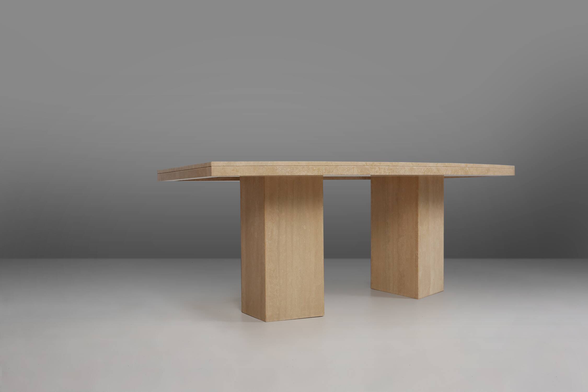 Dinner Table in Travertine, France, 1960s