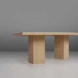 Dinner Table in Travertine, France, 1960s