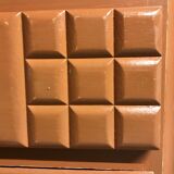 Chest of drawers time Art Deco ochre / renovated orange