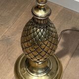 Lampadaire de parquet ananas en laiton