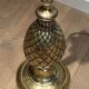 Pineapple floor lamp in brass