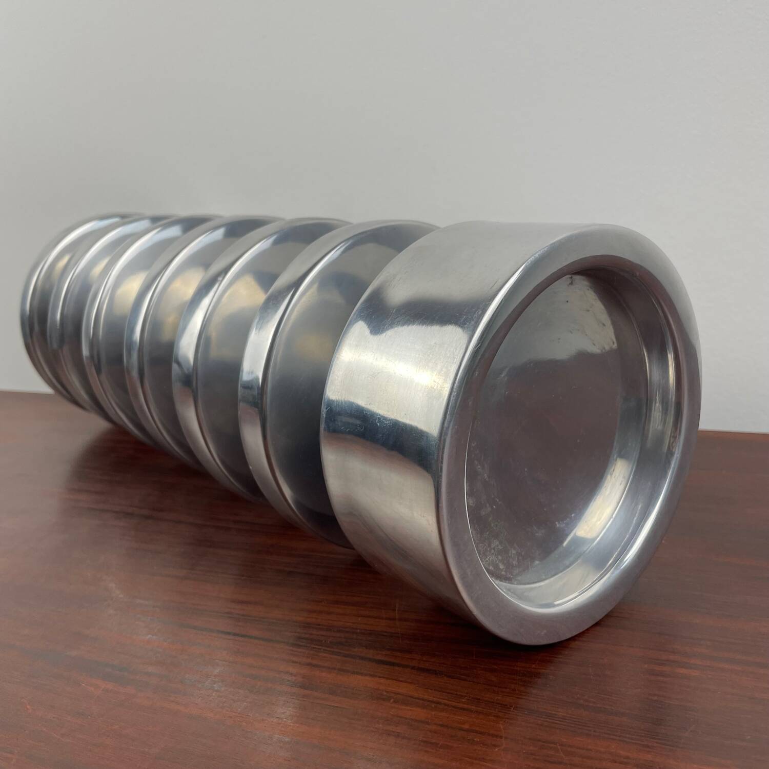 Bougeoir haut en aluminium