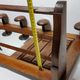 Wooden wall coat rack, 5 hooks, Art Deco style, 82 cm