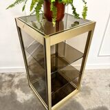 Console années 70 verre fumé